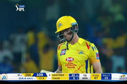 M44: CSK vs MI – Mitchell Santner Wicket