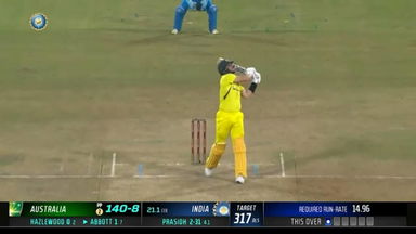 IND vs AUS 2023-24, 2ND ODI: Sean Abbott Six
