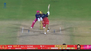 IPL 2026 M16: RR vs RCB - Rajat Patidar Six