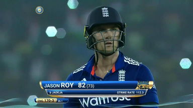 IND vs ENG 2017, 2nd ODI : Jason Roy Wicket