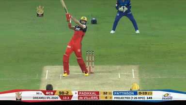 M10: RCB vs MI – Devdutt Padikkal Six