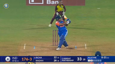 IND-W vs WI-W 2024, 3rd T20I: Richa Ghosh Six