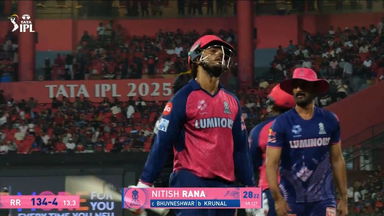 IPL 2025 M42: RCB vs RR - Nitish Rana Wicket