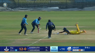 SMAT 2024 Tamil Nadu vs Tripura: Touch and go! Sai Sudharsan gets an early reprieve