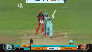 M12: SRH vs LSG – K L Rahul Six