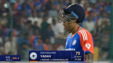 IND vs BAN 2024, 3rd T20I: Suryakumar Yadav Wicket