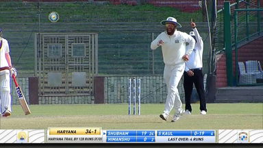 Ranji Trophy 2021-22, Punjab v Haryana: Haryana 2nd Innings Fall of Wickets
