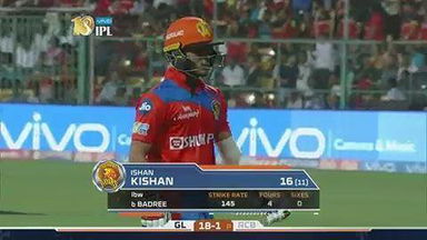M31: RCB vs GL – Ishan Kishan Wicket