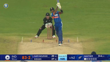 IND vs NZ 2026, 5th T20I: Suryakumar Yadav Six