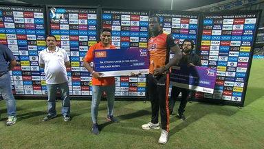 Q1: SRH vs CSK – fbb Stylish player of the match – Carlos Brathwaite