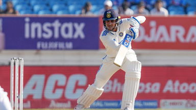 Shubman Gill's patient 91(151) in Rajkot
