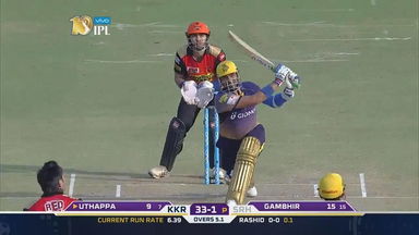 M14: KKR vs SRH – Robin Uthappa Six