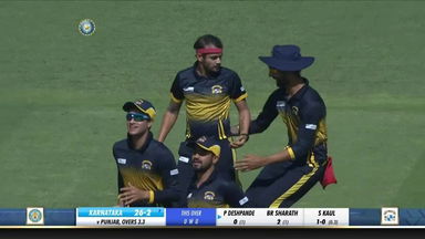 Siddharth Kaul's impressive 3/15