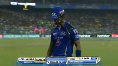 M60: MI vs CSK – Lendl Simmons Wicket