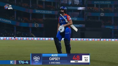 M17 - DC vs RCB: Alice Capsey Wicket