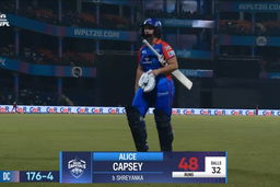 M17 - DC vs RCB: Alice Capsey Wicket