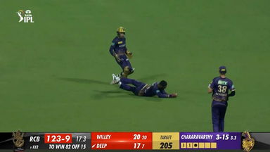 M09: KKR vs RCB – Akash Deep Wicket