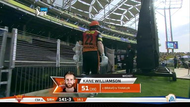 M46: CSK vs SRH –  Kane Williamson Wicket