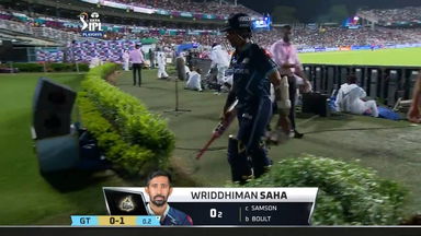 Q1: GT vs RR – Wriddhiman Saha Wicket