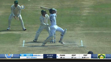 IND vs SA 2019, 1st Test, Day 4: Cheteshwar Pujara Six