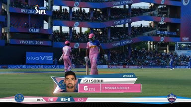 M53: DC vs RR – Ish Sodhi Wicket