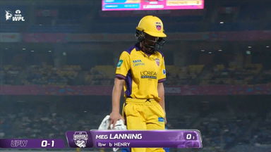 Wicket: Match 20, Delhi Capitals vs UP Warriorz, WPL 2026: Meg Lanning Wicket