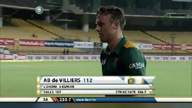 4TH ODI: IND vs SA – AB de Villiers Wicket