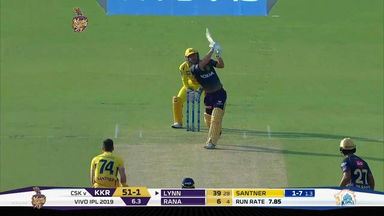 M29: KKR vs CSK – Chris Lynn Six