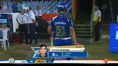 M07: SRH vs MI – Ishan Kishan Wicket