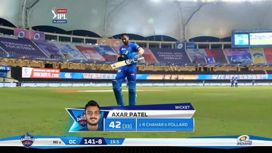 Q1: MI vs DC – Axar Patel Wicket