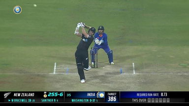 IND vs  NZ 2023, 3RD ODI: Michael Bracewell   Six