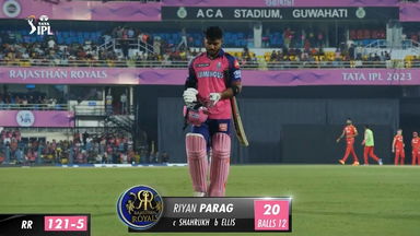 M08: RR vs PBKS – Riyan Parag Wicket