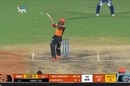 M20: SRH vs DC – Jagadeesha Suchith Six