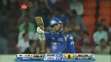 M56: SRH vs MI – Parthiv Patel 51*