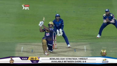 M05: KKR vs MI – Nitish Rana Six