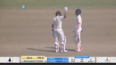 Dhruv Shorey's solid opening act of 107* (165) against Tamil Nadu