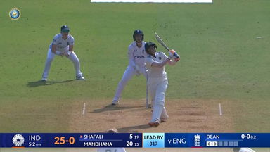 IND-W vs ENG-W 2023, 1st Test: Shafali Verma Six