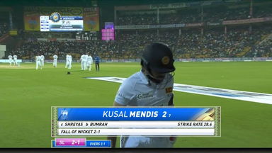 IND vs SL 2022, 2nd Test, Day 1: Kusal Mendis Wicket
