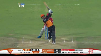 M48: SRH vs KXIP – Mohammad Nabi Six