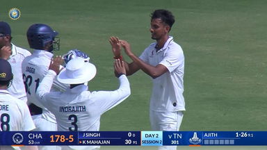 Ranji Trophy 2025, Tamil Nadu vs Chandigarh, Day 2: Match Highlights