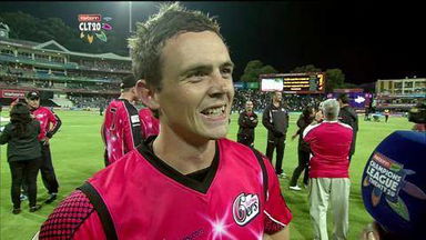 CLT20 2012 M23: LIO vs SYD – Interview - Steve O'Keefe