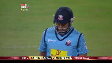 M5: AA vs KKR – Azhar Mahmood six