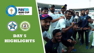 Irani Cup 2018-19: ROI vs Vidarbha - Day 5 Highlights