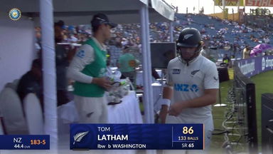 IND vs NZ 2024, 2nd Test: Tom Latham Wicket