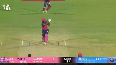 IPL 2025 M32: DC vs RR - Sanju Samson Six