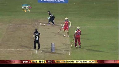 CLT20 2011 Match 16 – RCB vs SOM: Highlights