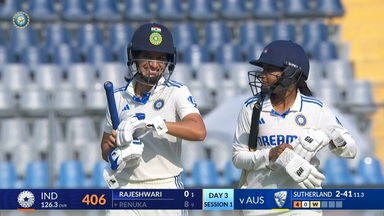IND-W vs AUS-W 2023-24, 1st Test: Renuka Singh Wicket