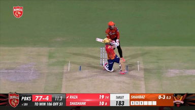 M23: PBKS vs SRH – Sikandar Raza Six