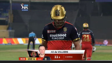 Eliminator: RCB vs KKR – AB de Villiers Wicket