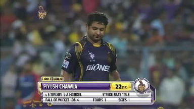 M42: KKR vs DD – Piyush Chawla Wicket
